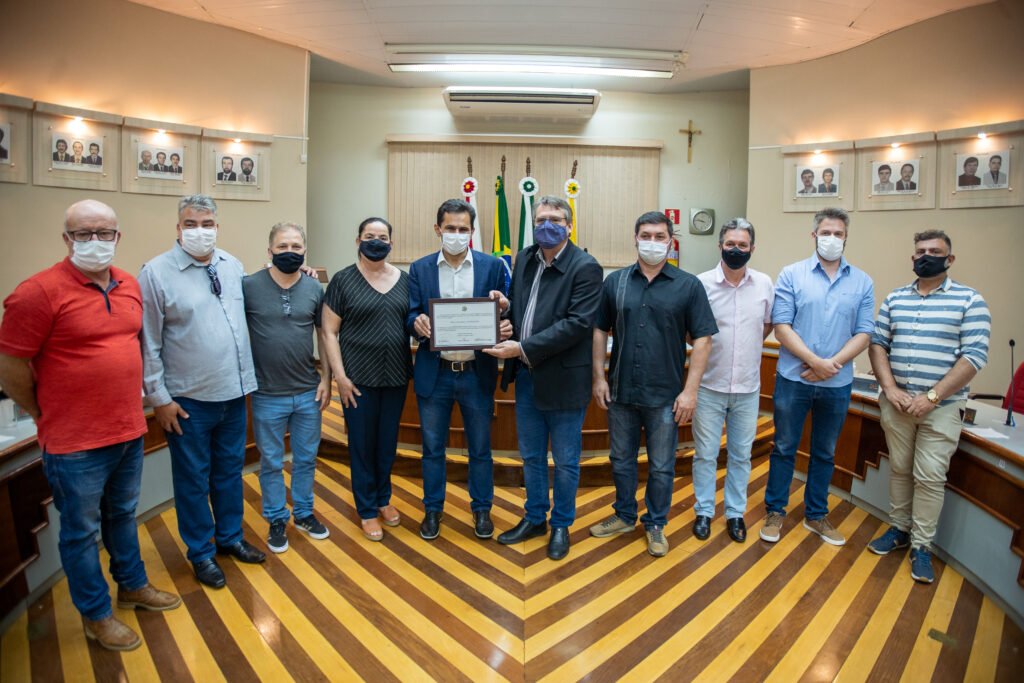 Pacheco é homenageado em Corbélia por relevantes serviços prestados a comunidade